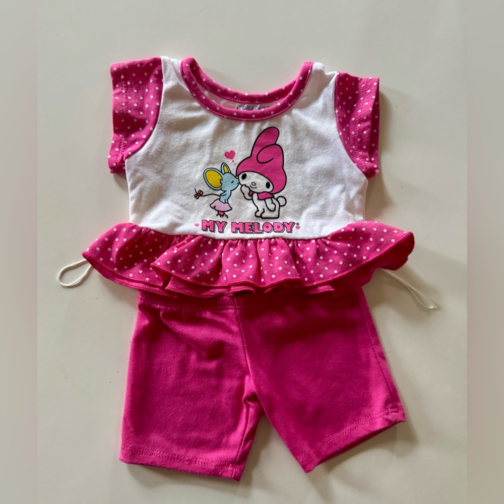 My melody hello kitty build a bear outfit Bab Sanrio 2010